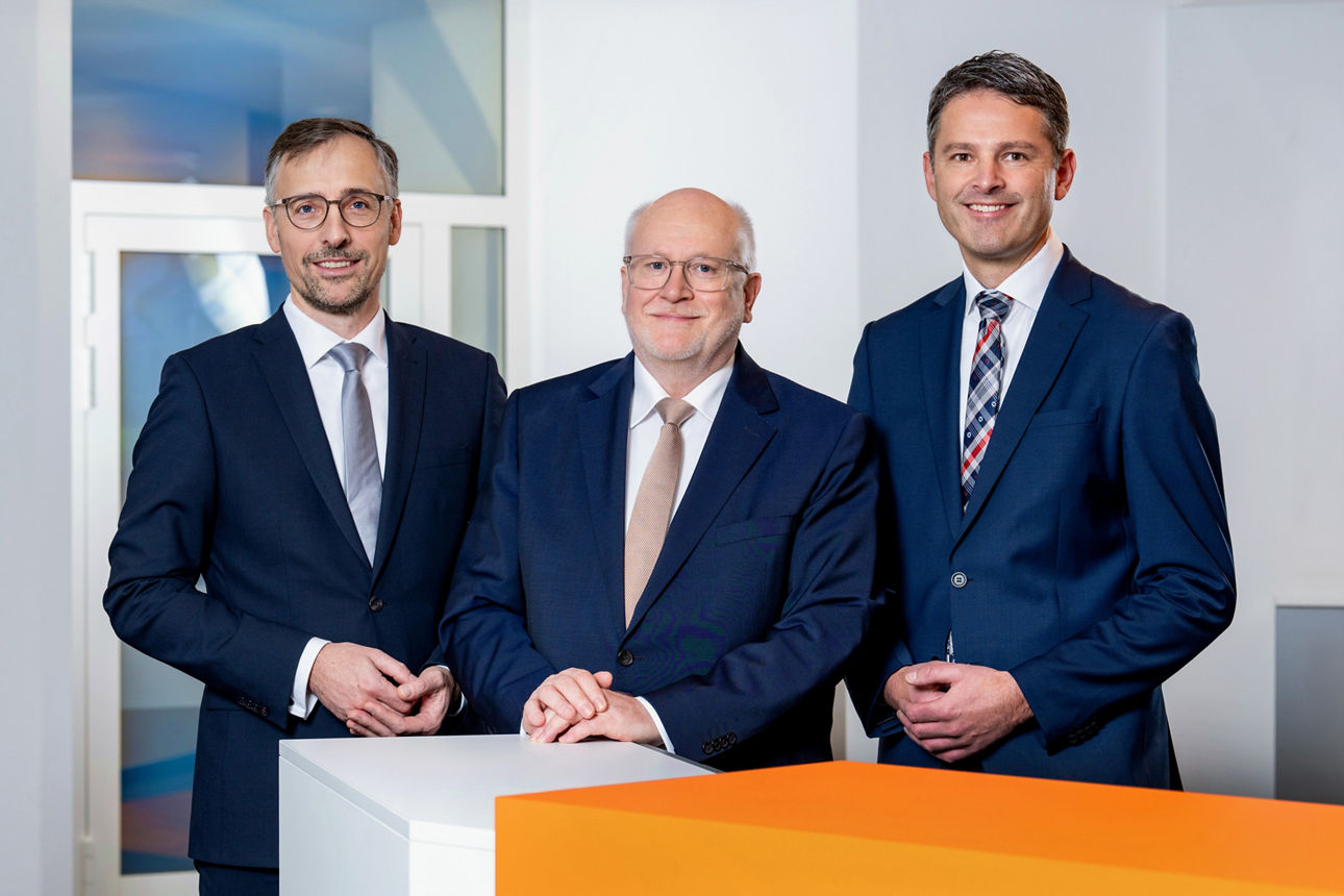 Die Vorstände Bernd Wesselbaum, Dr. Andreas Sommer und Axel Otterstedde