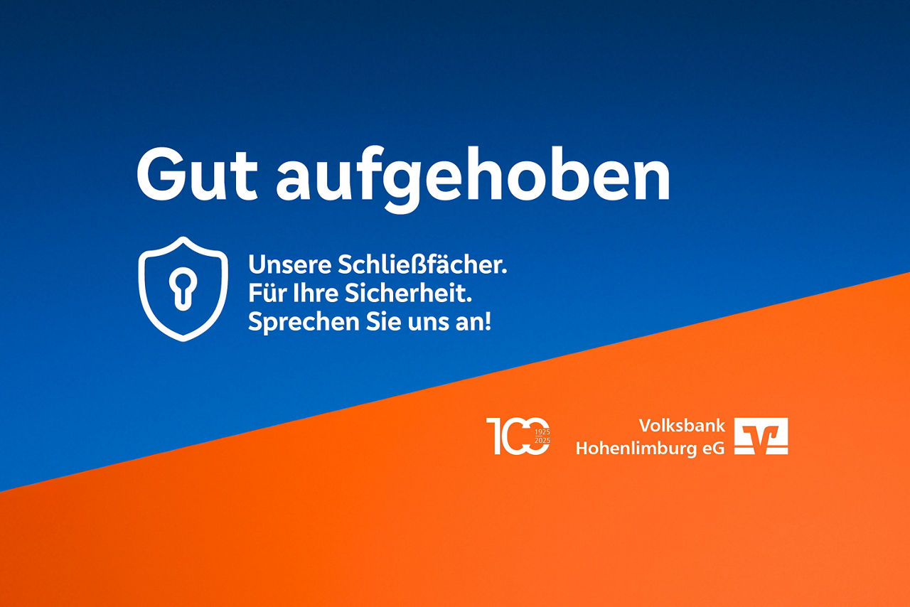 Gut aufgehoben, unsere Schließfächer, Ihre Sicherheit!