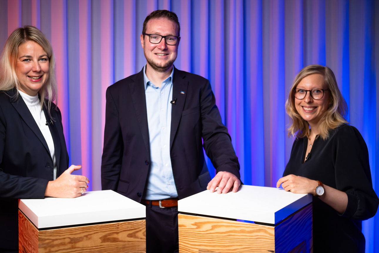 Rike Grell, Christian Vorbrodt und Cynthia Ferdinand im Videointerview