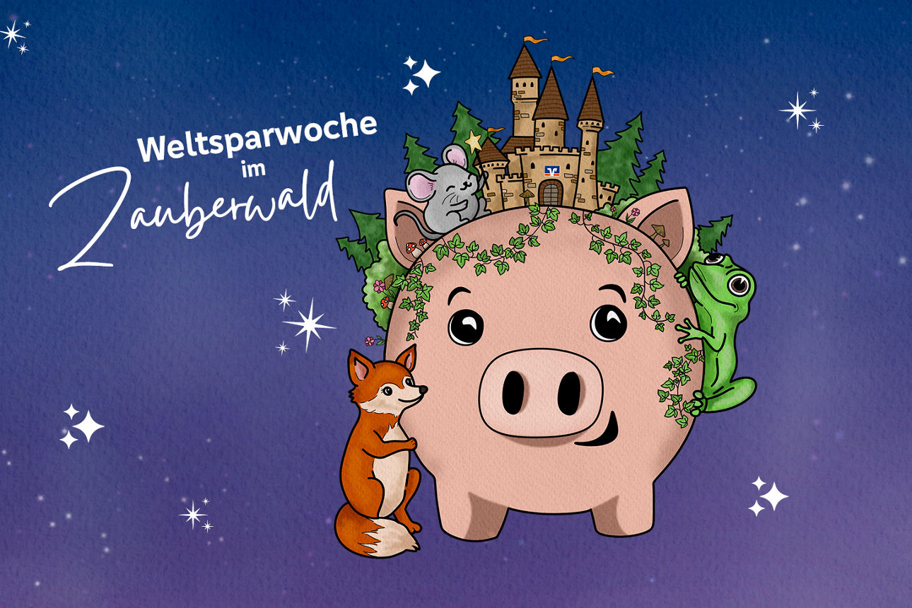 Sparschwein im Zauberwald