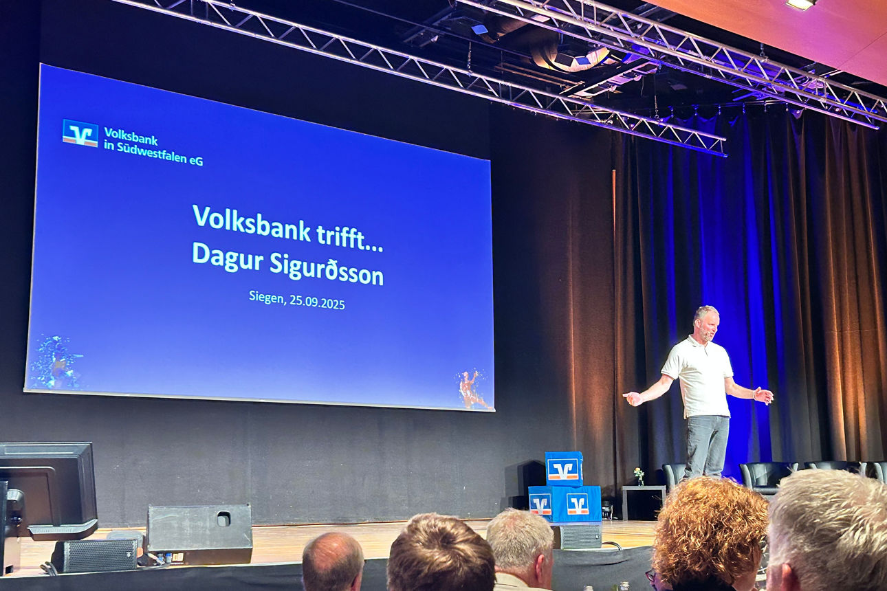 Volksbank trifft mit Dagur Sigurðsson