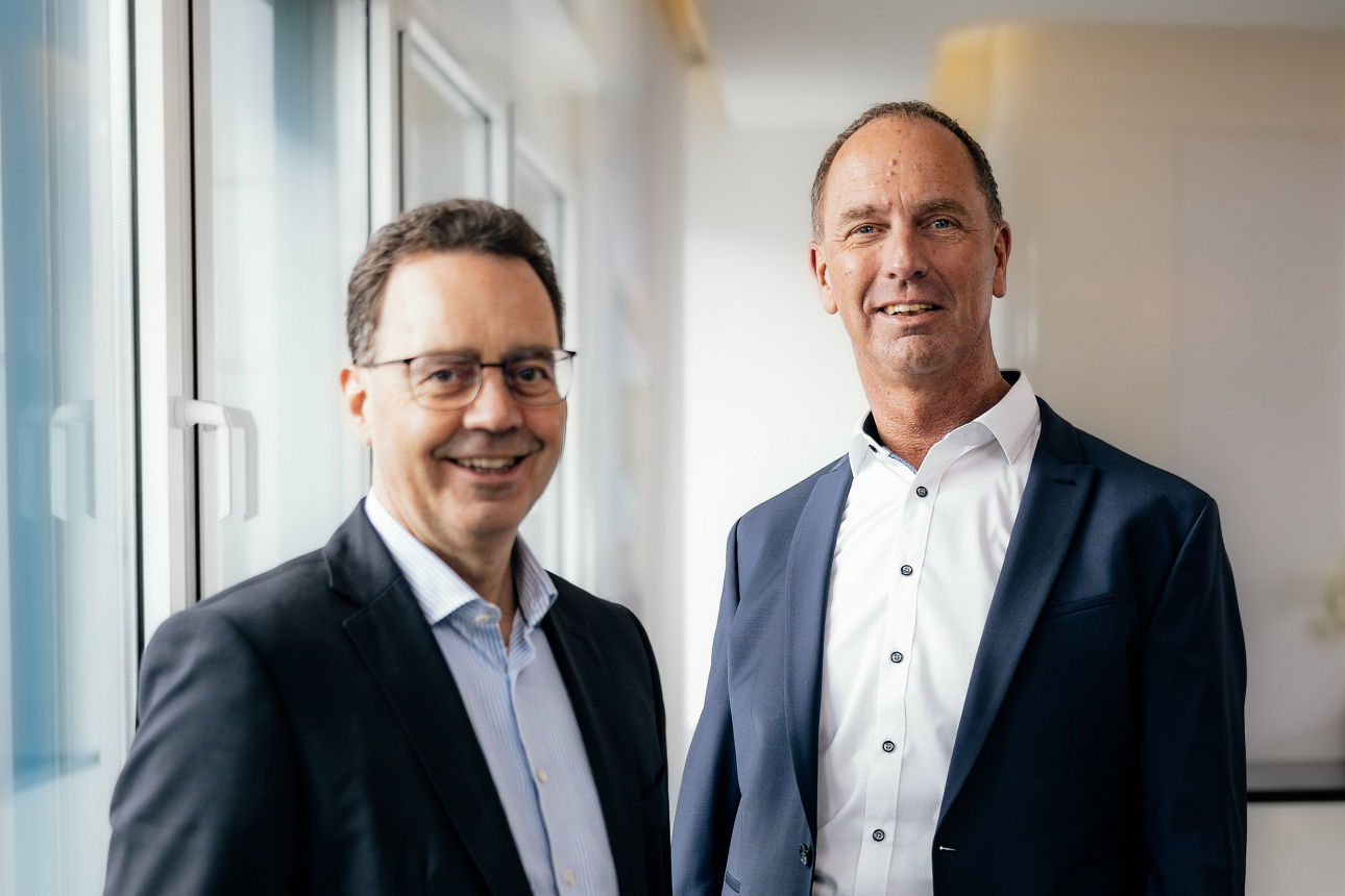 Vorstand Roland Krebs und Jens Brinkmann