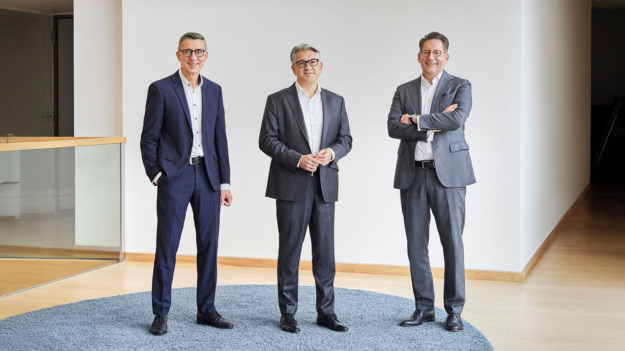 Gesamtvorstand von links nach rechts: Ralf Günther-Schmidt, Andreas Thorwarth, Matthias Hümpfner