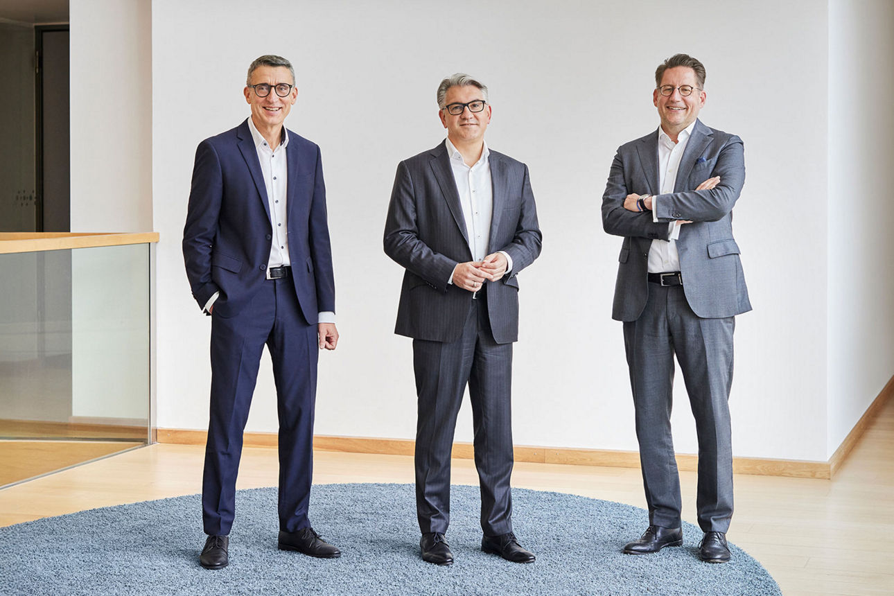 Die Vorstände der Volksbank pur (von links): Ralf Günther-Schmidt, Andreas Thorwarth, Matthias Hümpfner