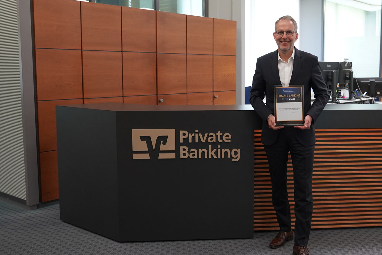 Norbert Brendel - Bereichsdirektor Private Banking - mit Auszeichnung