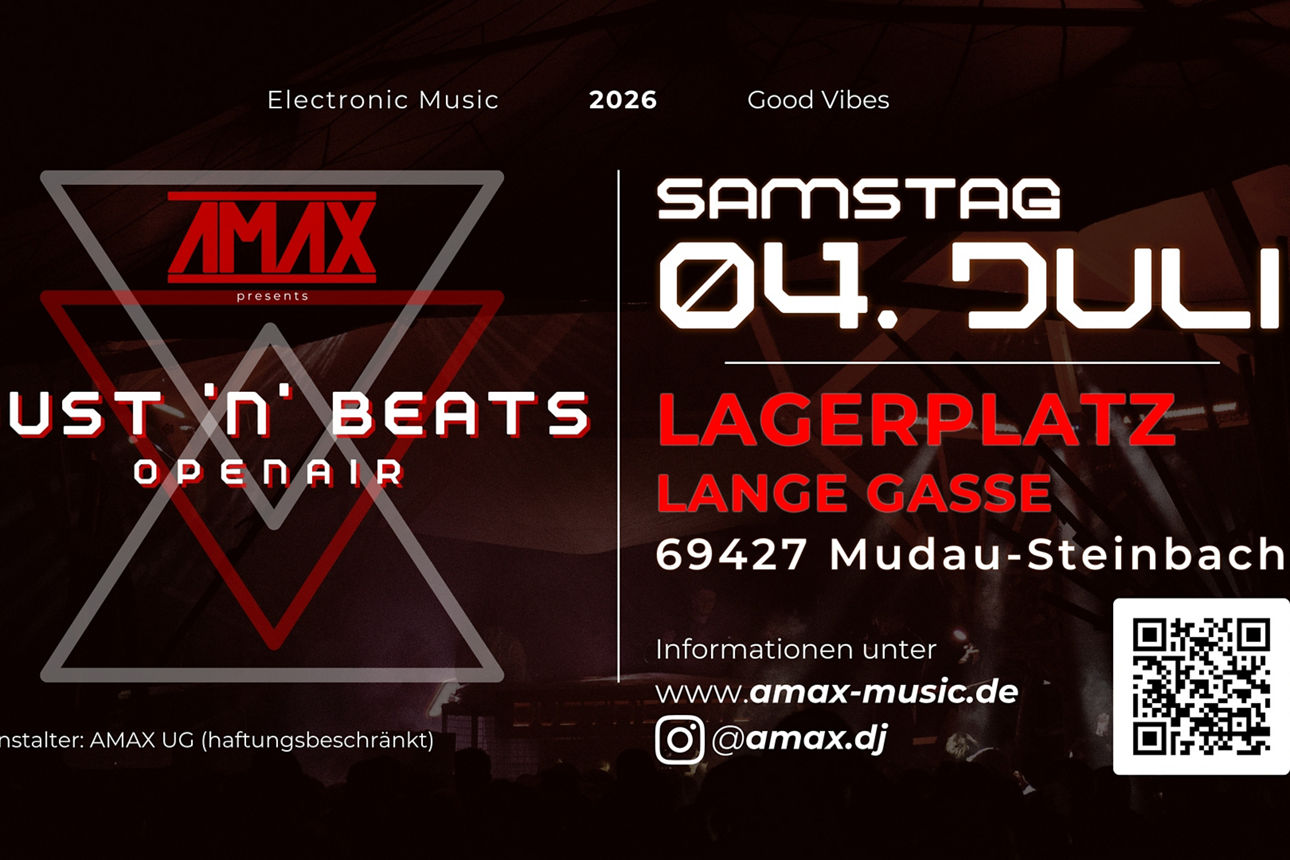 Bild für das Event „Dust'n'Beats“ am 04. Juli 2026 in Mudau-Steinbach