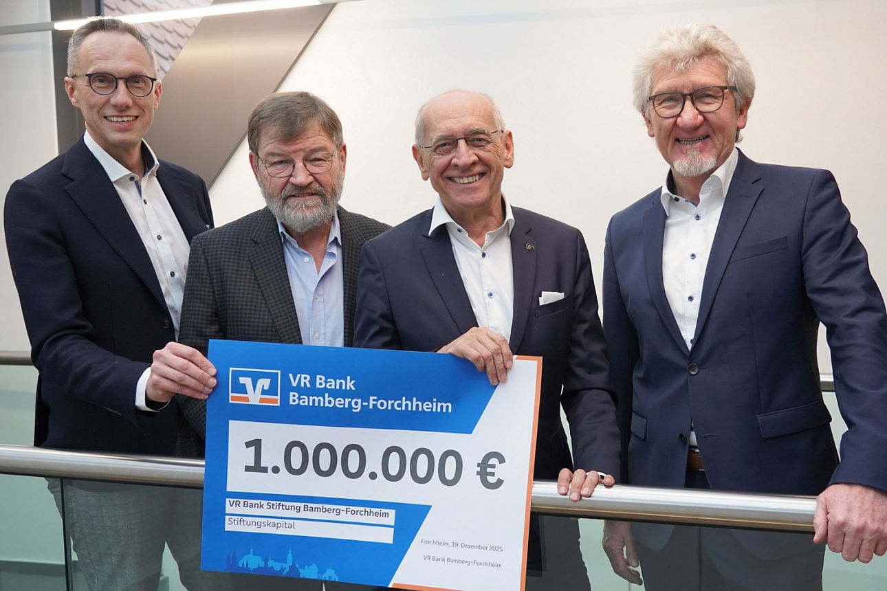 v.l. Joachim Hausner, Wolfgang Holler, Gregor Scheller und Günter Schuster