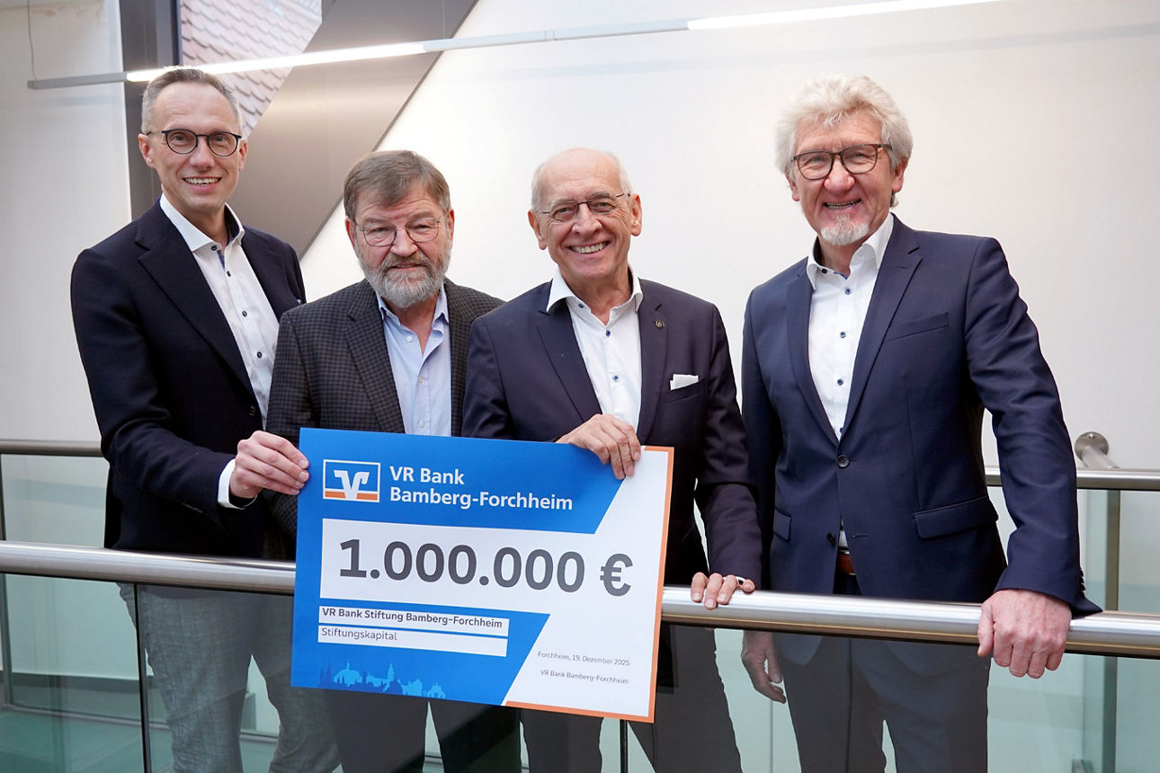 v.l. Joachim Hausner, Wolfgang Holler, Gregor Scheller und Günter Schuster