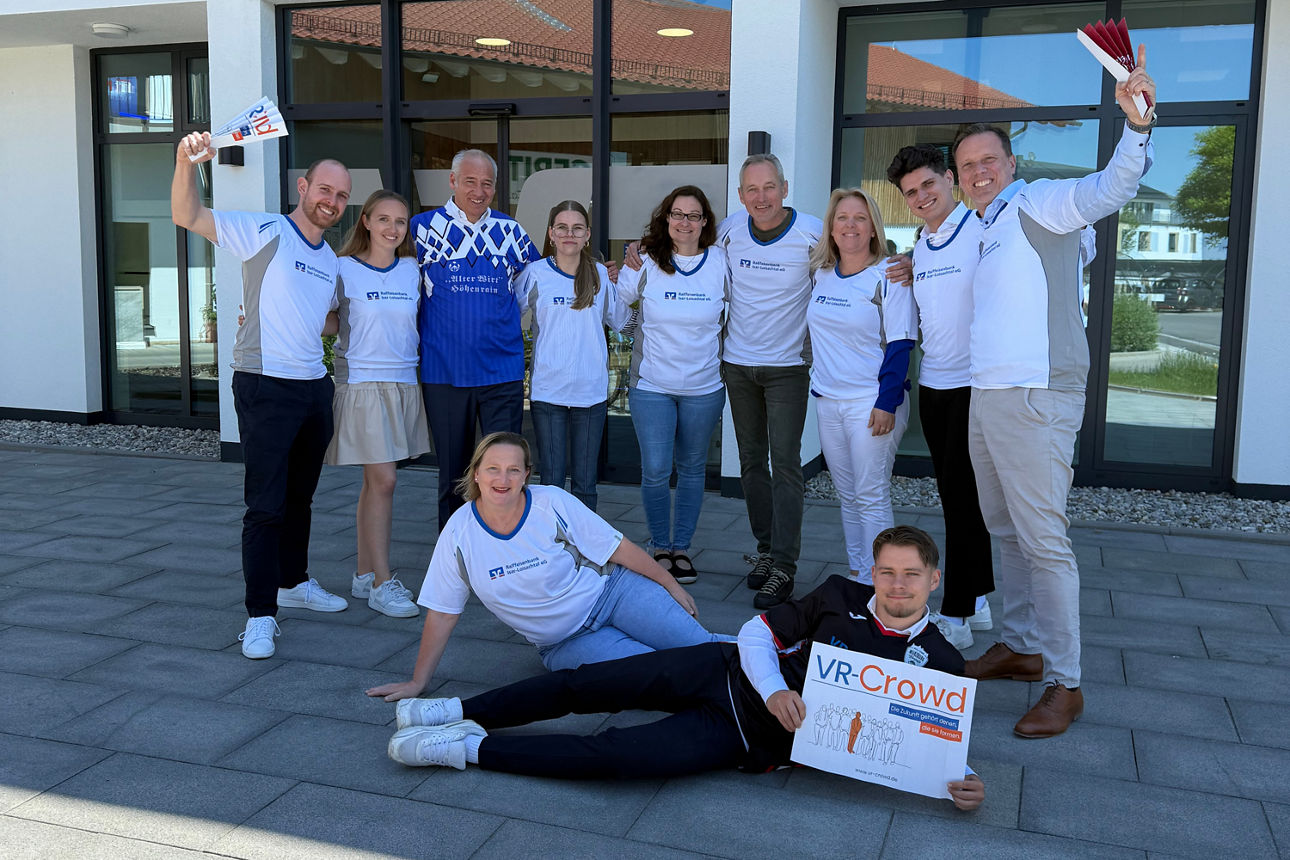 Wir feiern die VR Crowd als Team - Gruppenfoto