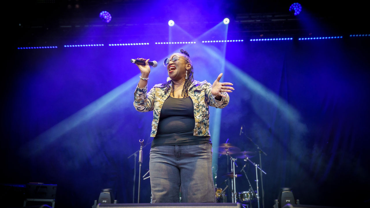 Ingrid Arthur auf der Bühne