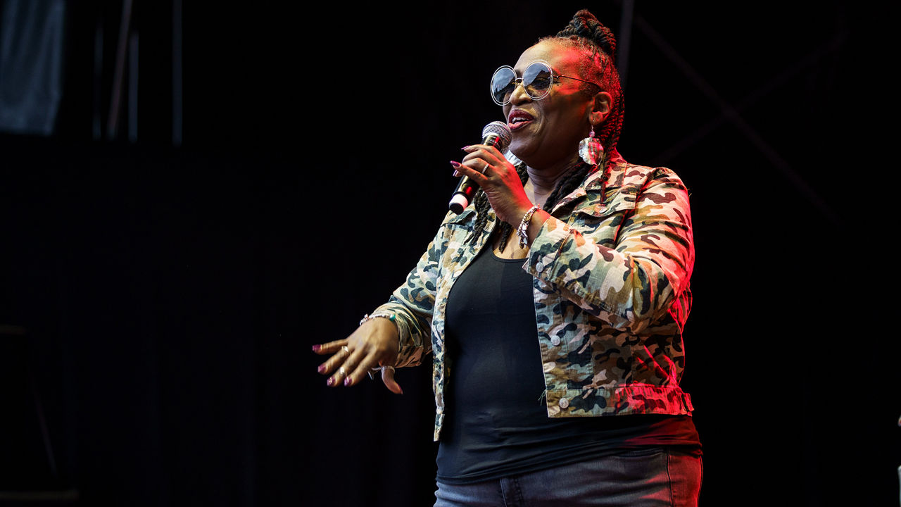 Ingrid Arthur auf der Bühne