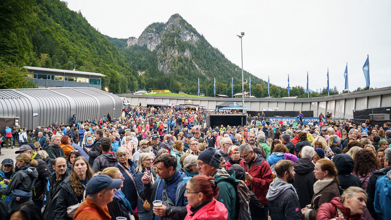 Blick auf die Konzertkulisse