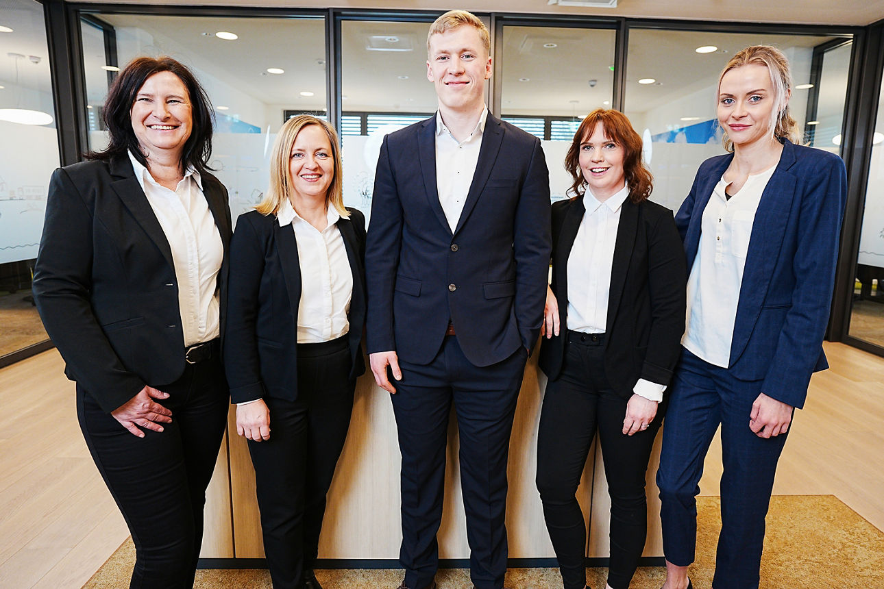 Teamfoto der Ansprechpartner im Business Center