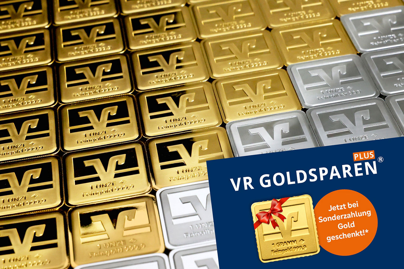 Gold- und Silberbarren
