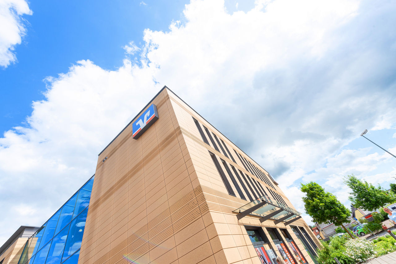 Bankgebäude von außen
