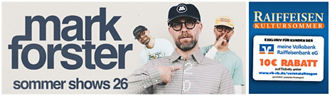 Raiffeisen Kultursommer 2026: - Mark Forster