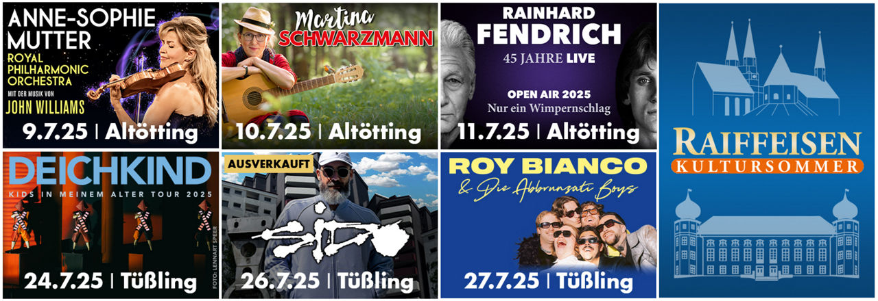 Titelbild: Raiffeisen Kultursommer Tüßling 2025
