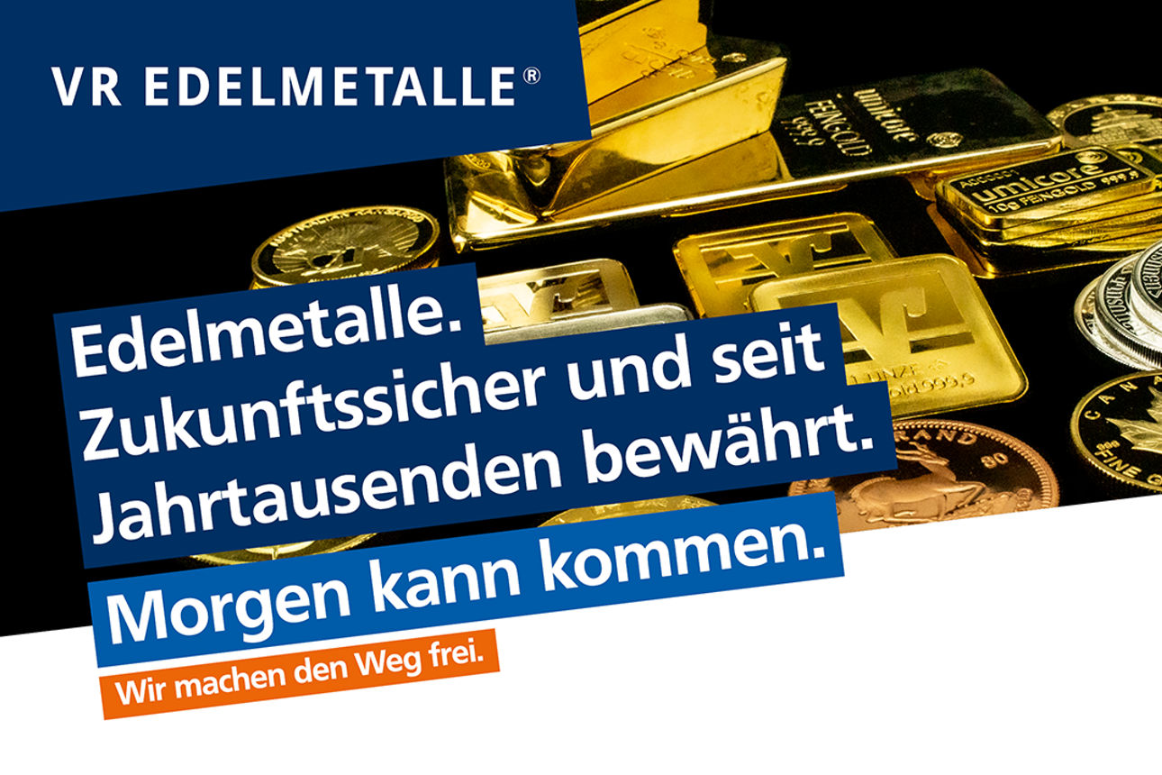 Gold- und Silbermünzen sowie Goldbarren