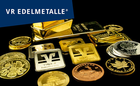 Goldmünzen und Goldbarren