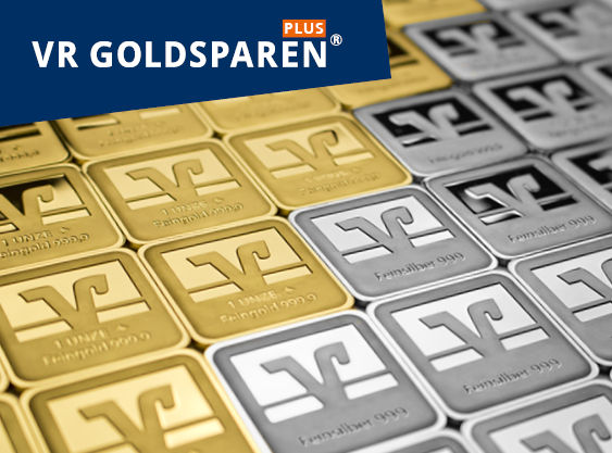 Münzen und Barren des Goldsparplans