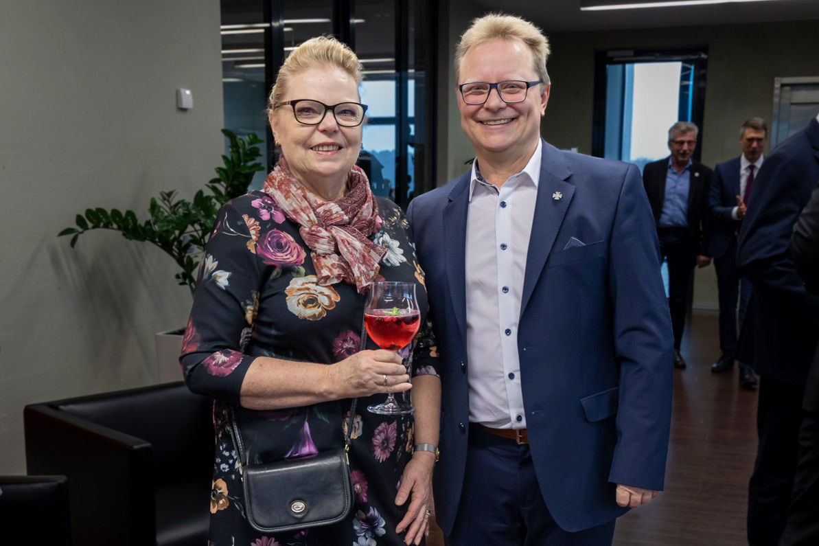 Harald Wehner in Begleitung seiner Frau Karin Wehner