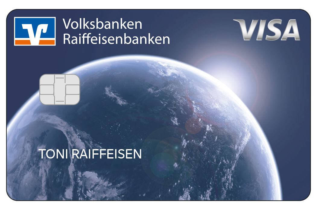 Kreditkartenabbildung Heimatplanet als Visa
