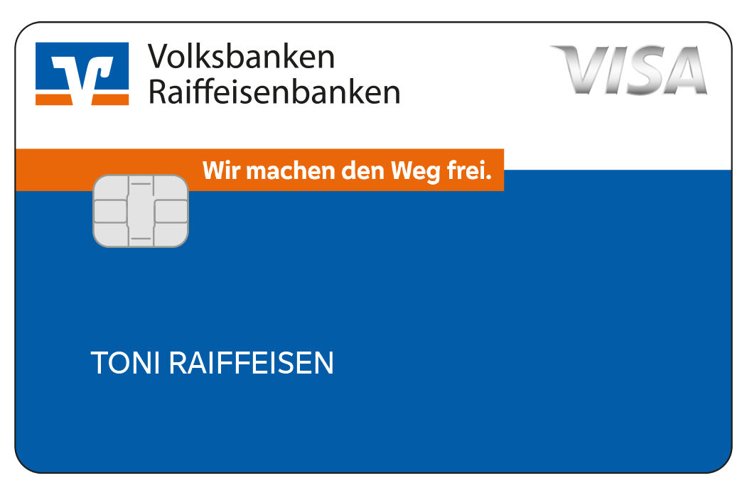 Kreditkartenabbildung Standard als Visa