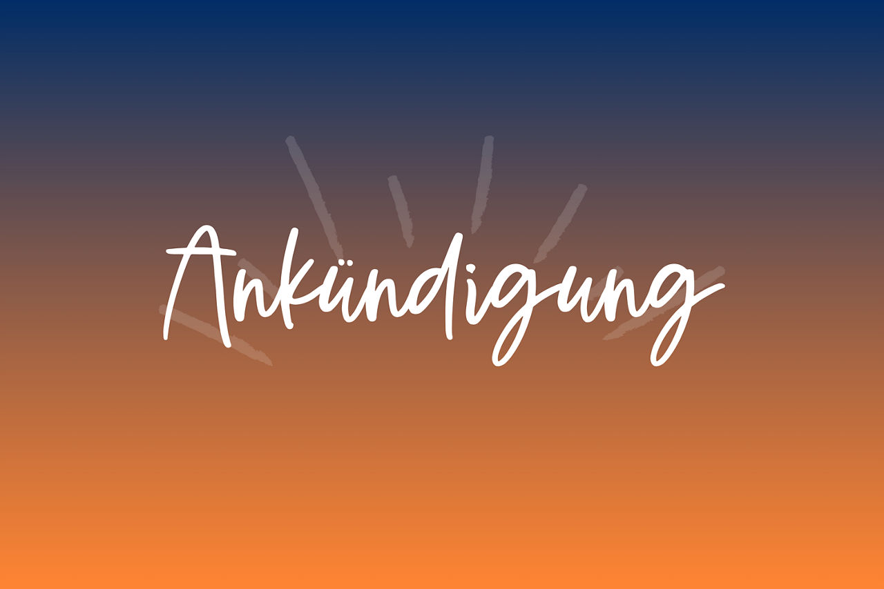 Ankündigung Vertreterversammlung