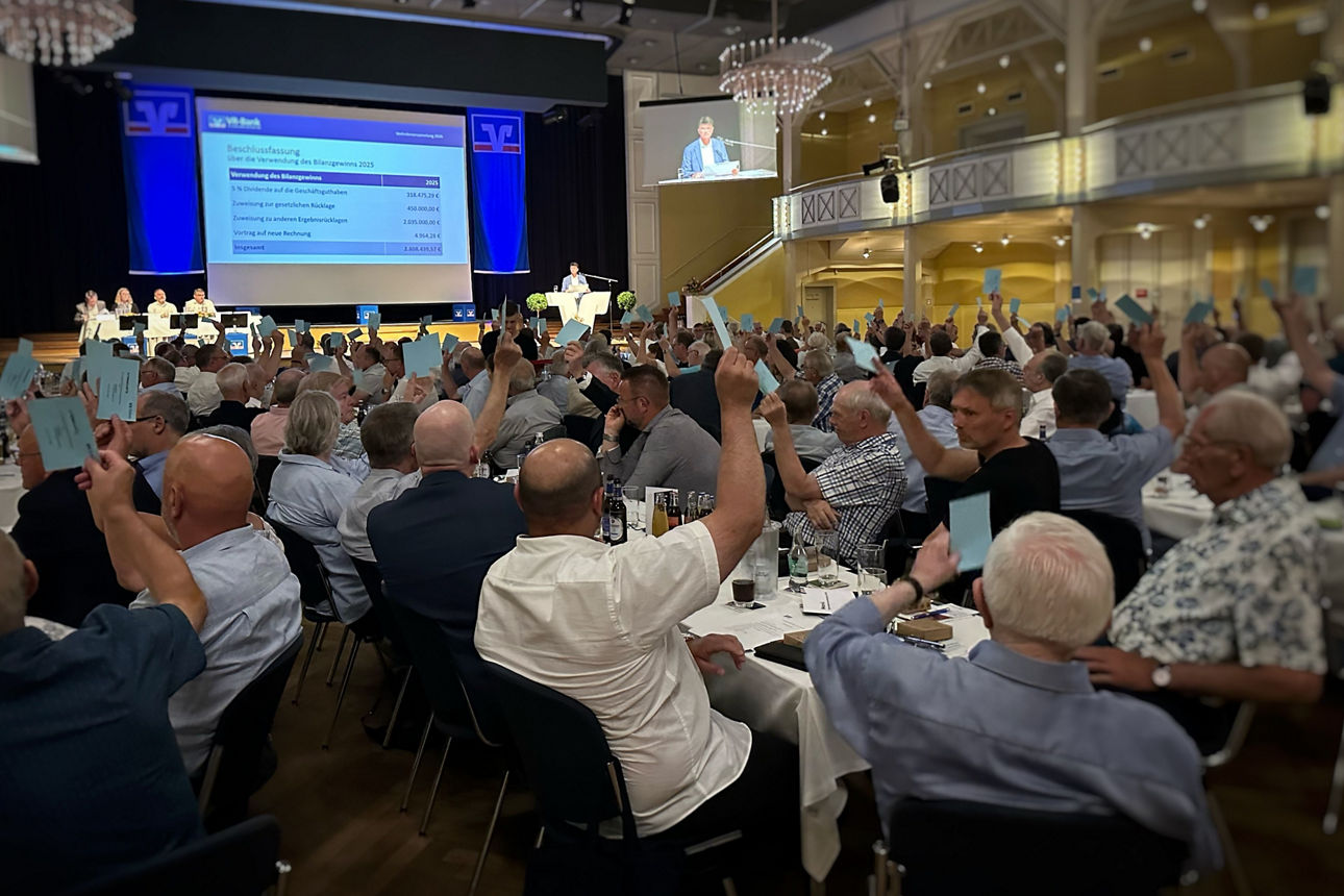 Abstimmung bei der Vertreterversammlung 2026