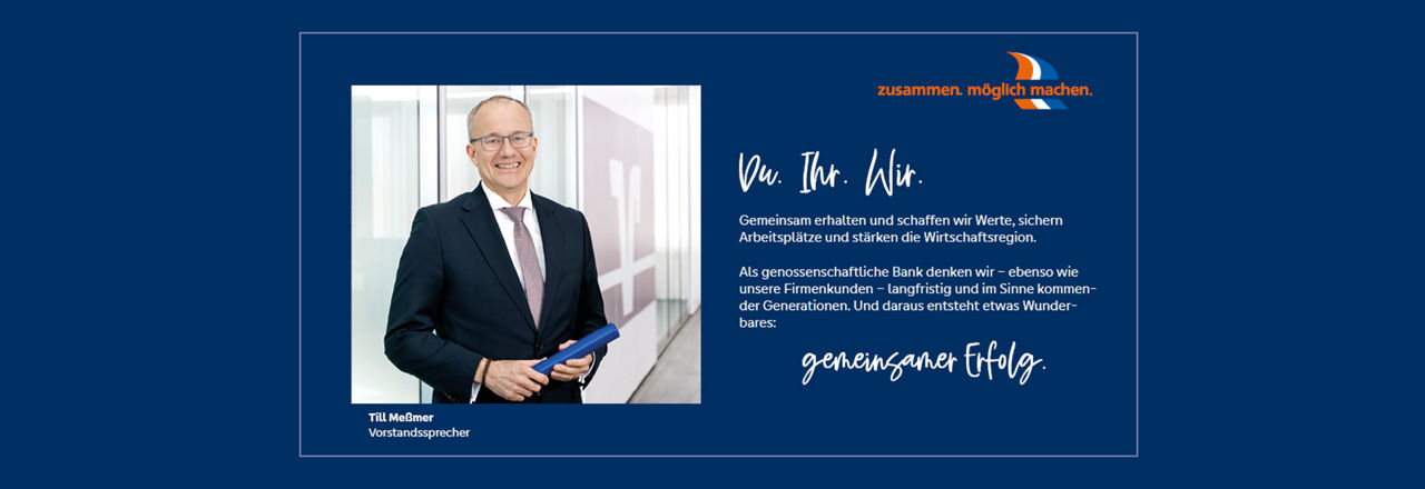 Bild mit Text aus dem Geschäftsbericht der VVR Bank
