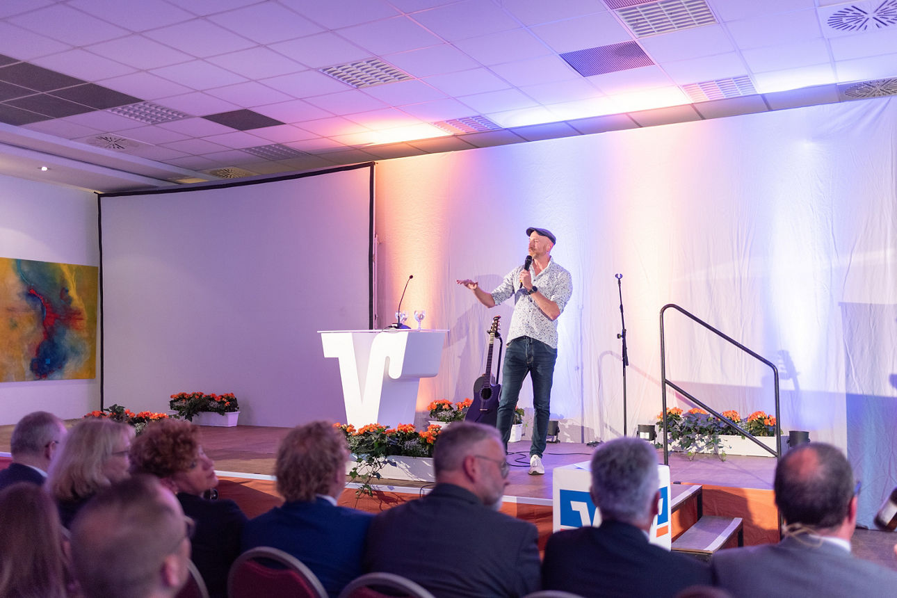 Martin Schopps auf der Bühne