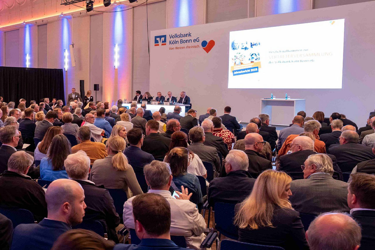 Vertreterversammlung der Volksbank Köln Bonn 2026 im Gürzenich