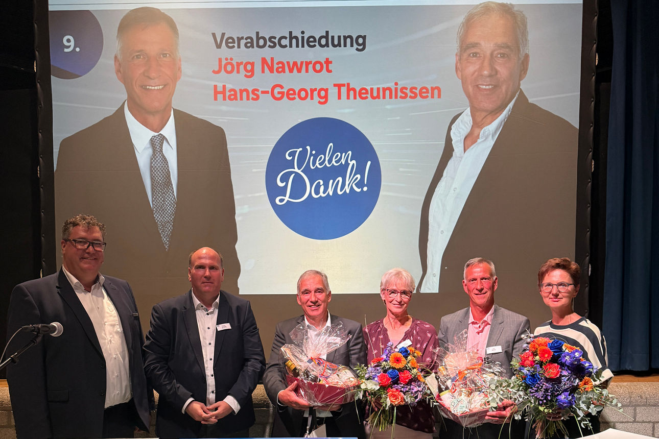 Hans-Georg Theunissen und Jörg Nawrot werden verabschiedet