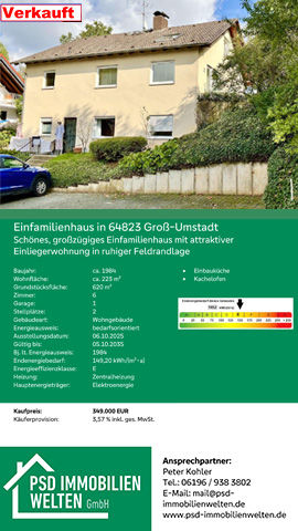 Bild von der Immobilie aus Groß-Umstadt die bereits vermittlet wurde