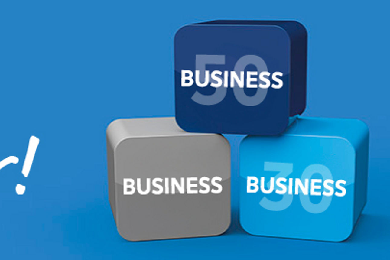 Würfeldarstellung der verschiedenen Geschäftskonten