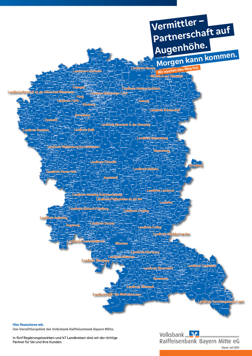 Gebietskarte Vermittlergeschäft