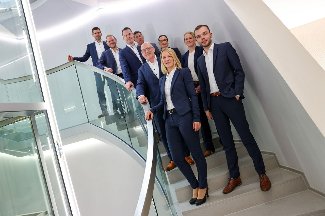Ein Teambild des Teams Vermögensmanagement. 