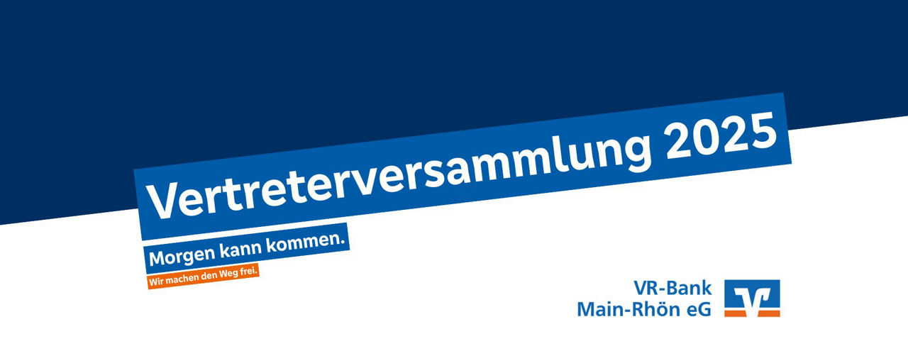 Hintgergund mit der Aufschrift zur Vertreterversammlung
