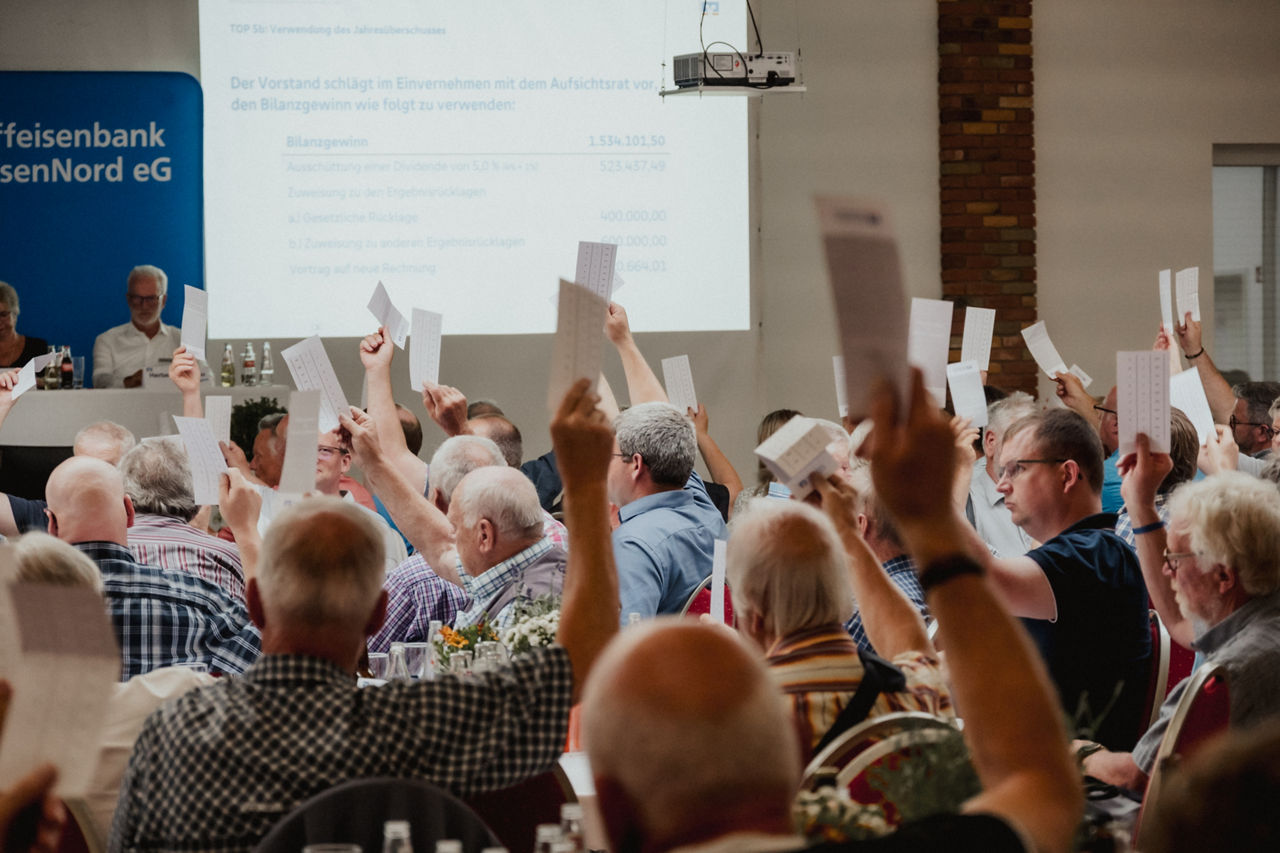 Bild der Abstimmung auf der Vertreterversammlung 2025