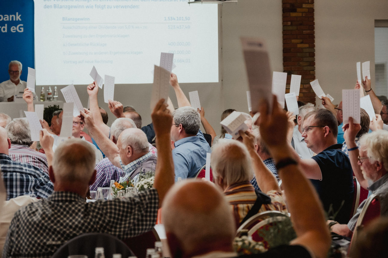Bild der Abstimmung auf der Vertreterversammlung 2025