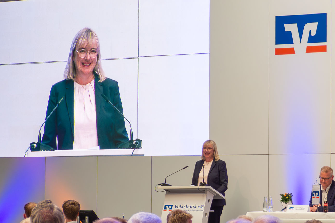 Jutta Recker-Meyer auf der Bühne