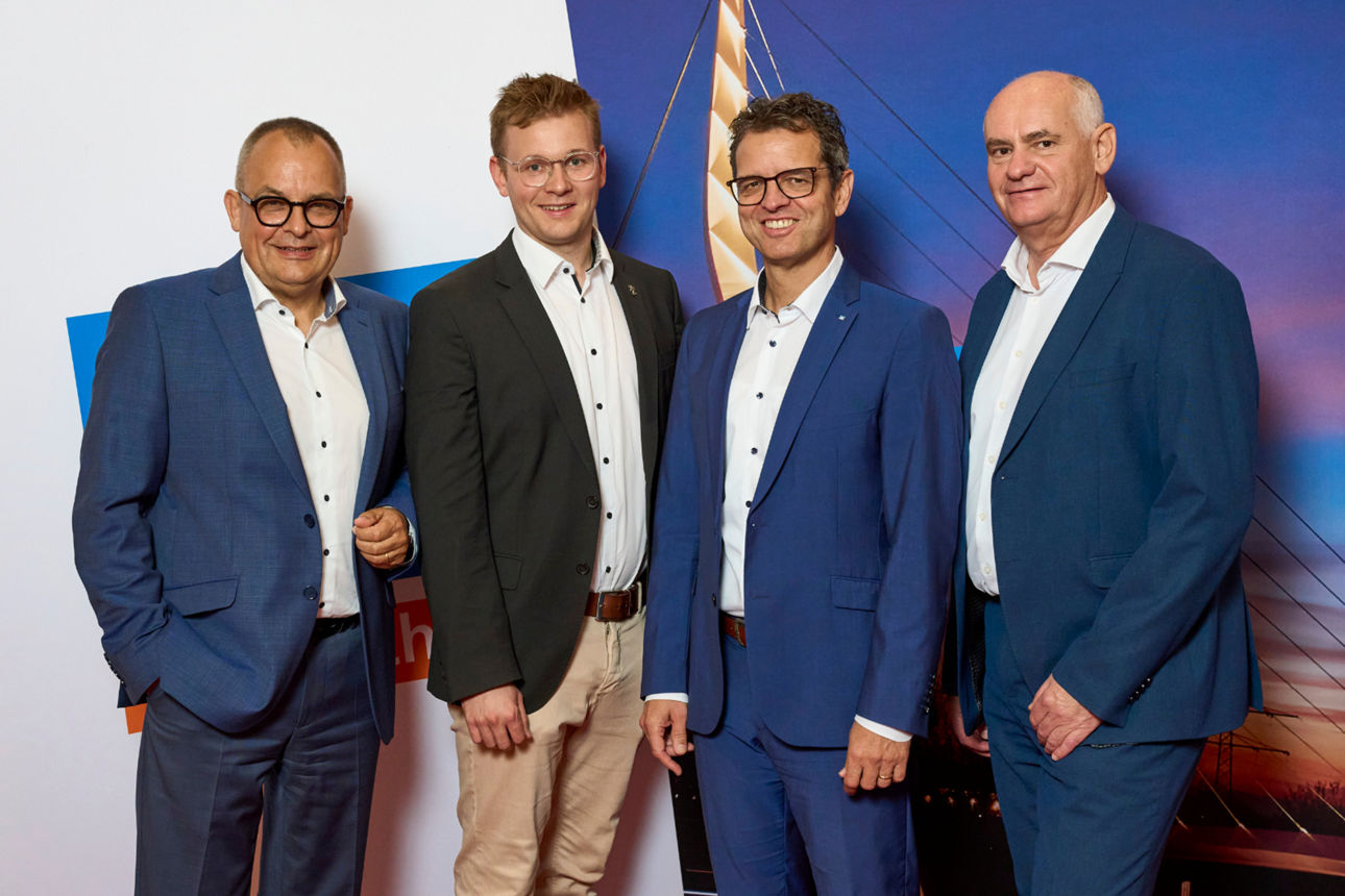 Bernd Neugarth, Frederik Mack, Peter Rottenecker und Reiner Richter