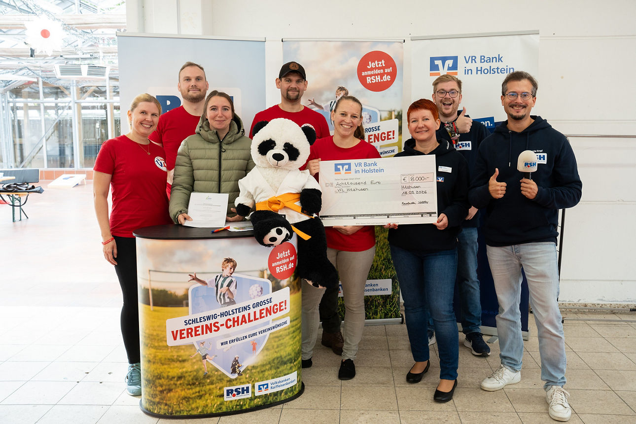 Gruppenfoto VFL Hitzhusen und R.SH VereinsChallenge