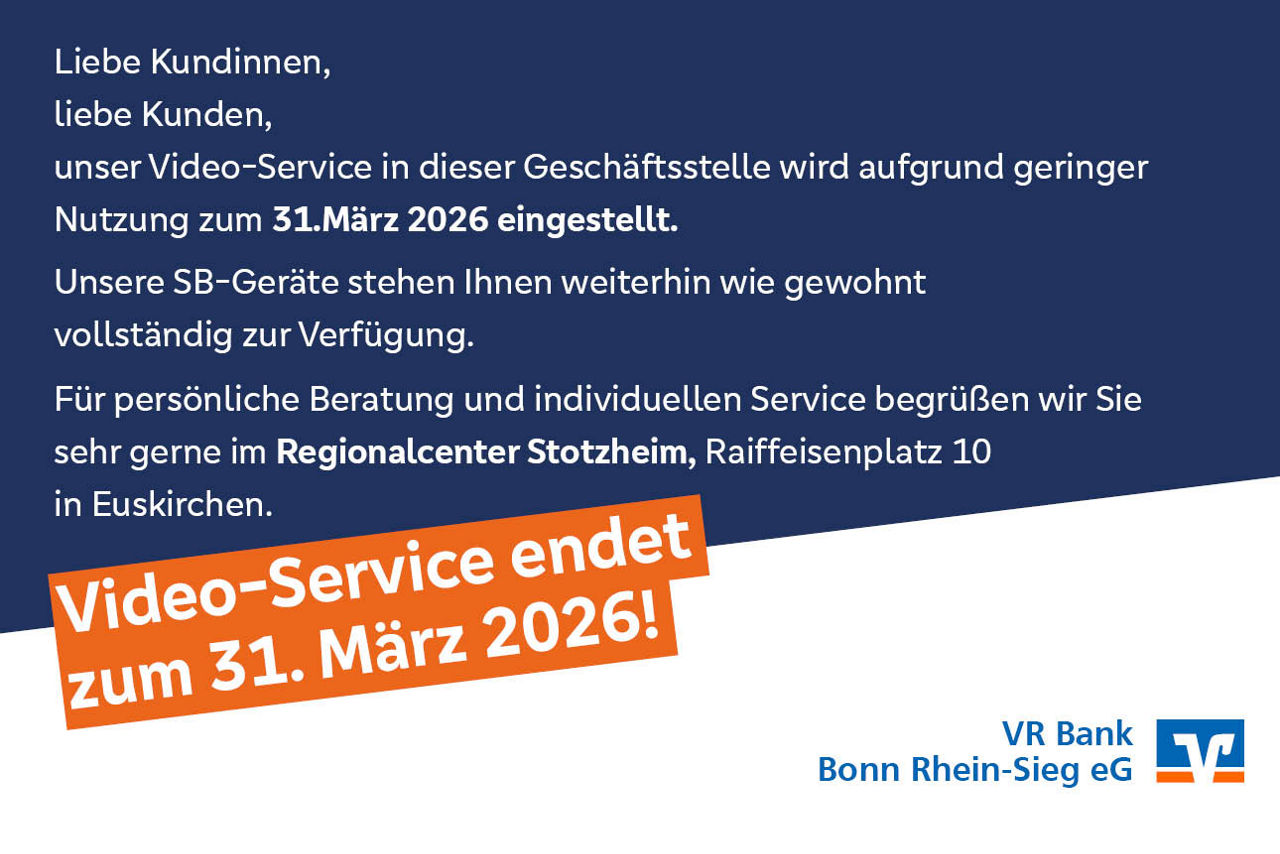 Video-Service endet zum 31. März 2026!