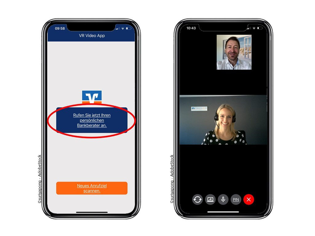 VideoApp-Service der Volksbank pur eG