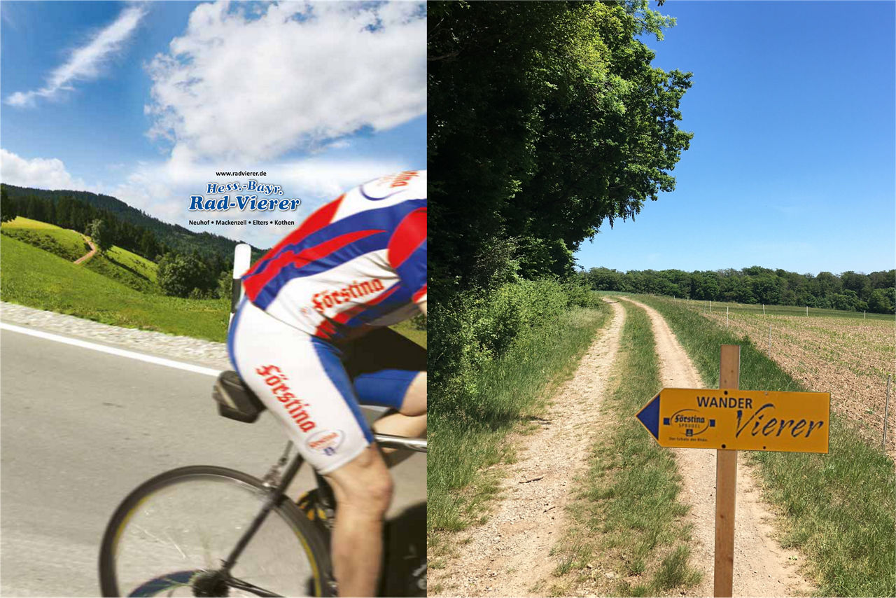 Rad- und Wandervierer in der Rhön 