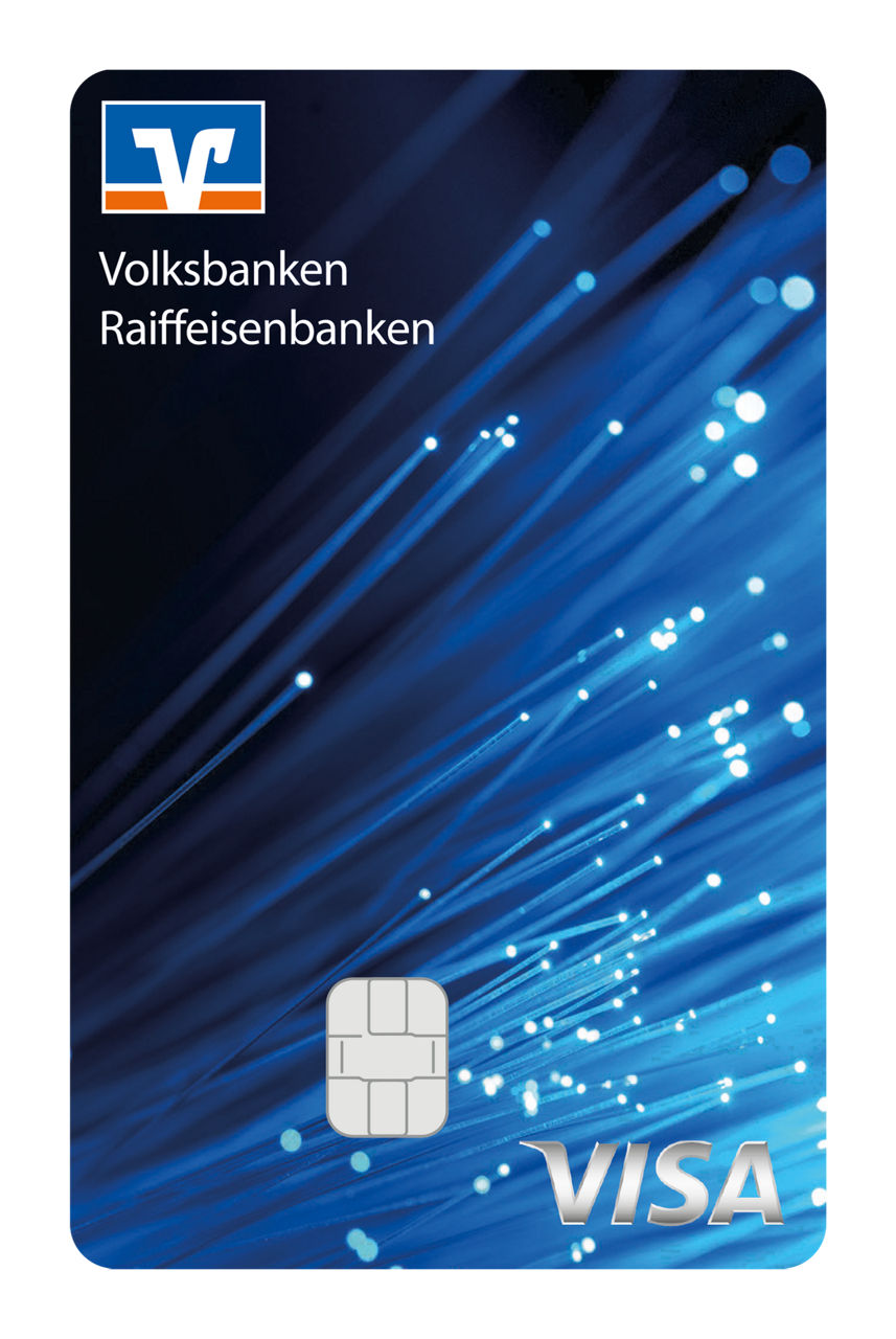 Kreditkartenabbildung Leuchtkraft von Visa
