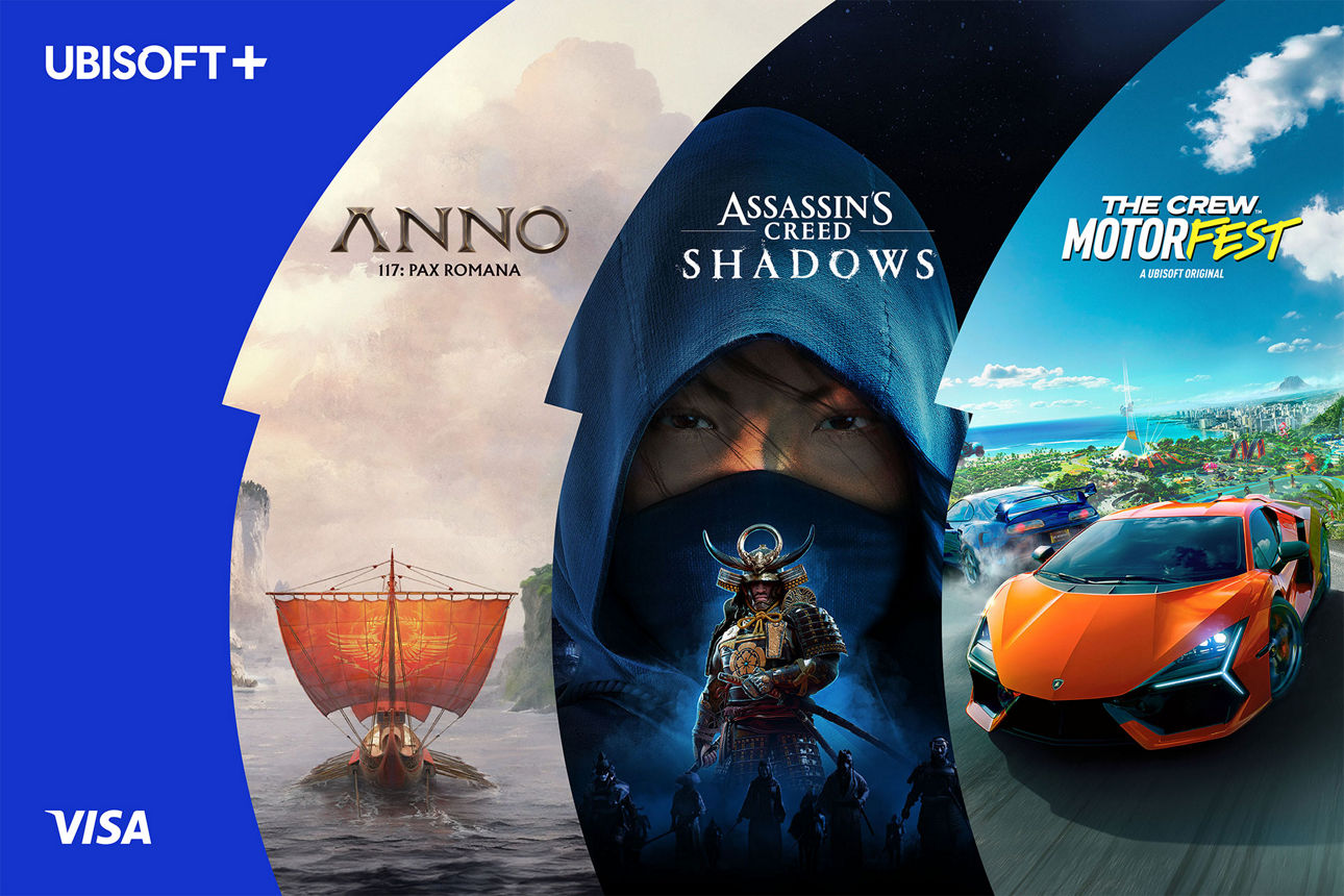 Die Grafik zeigt das Plakat der Aktion Visa ubisoft