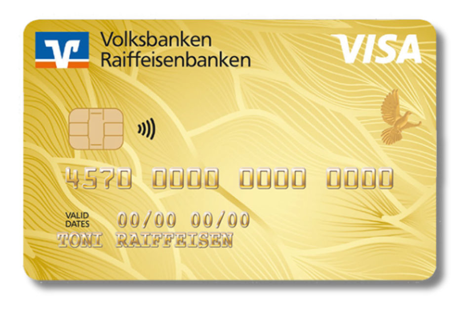 Abbildung einer nachhaltign Kreditkarte Naturliebe für GoldCard-Besitzer