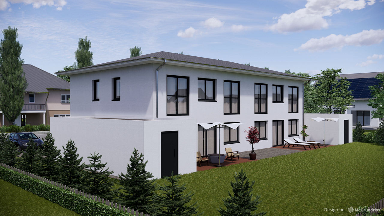 Illustration: Doppelhaushälfte in Harthausen bei Speyer